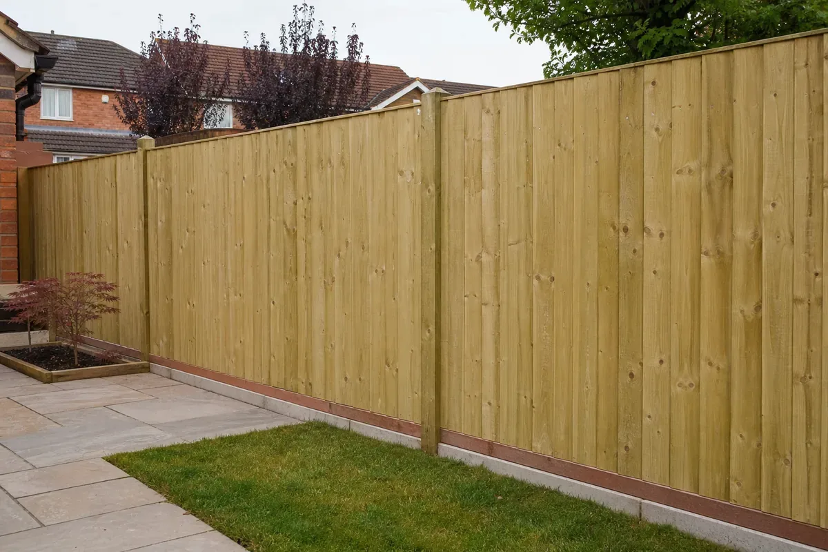 Closeboard wooden fencing installed in Walsall